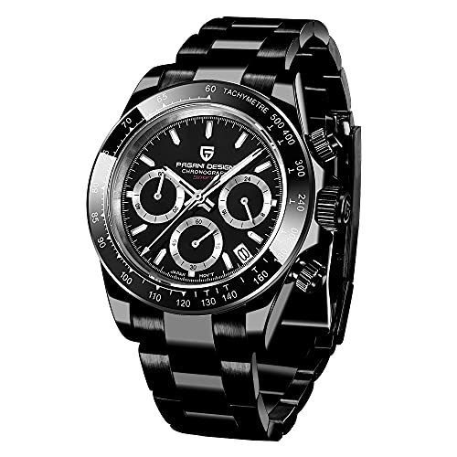 Orologio Cronografo Uomo Pagani Design – Quarzo Giapponese VK63, Cassa 40mm Acciaio 316L, Vetro Zaffiro, Impermeabile 100m - 2