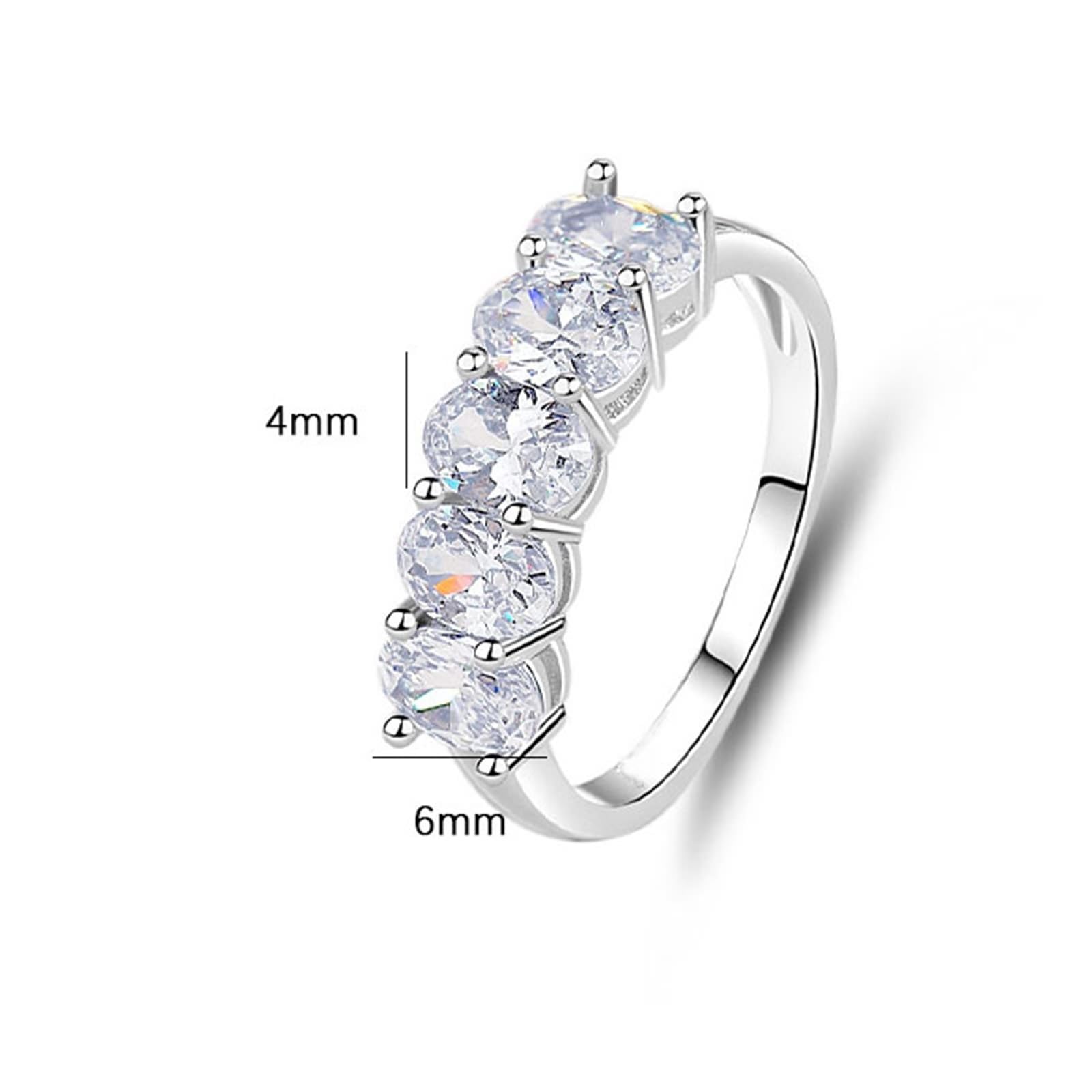 Pierścionek zaręczynowy Au750 złoty, subtelny klasyczny pierścionek dla par z moissanit szlifem owalnym, prawdziwe złoto, pierścionek zaręczynowy 950 platyna, rozm. 47-65