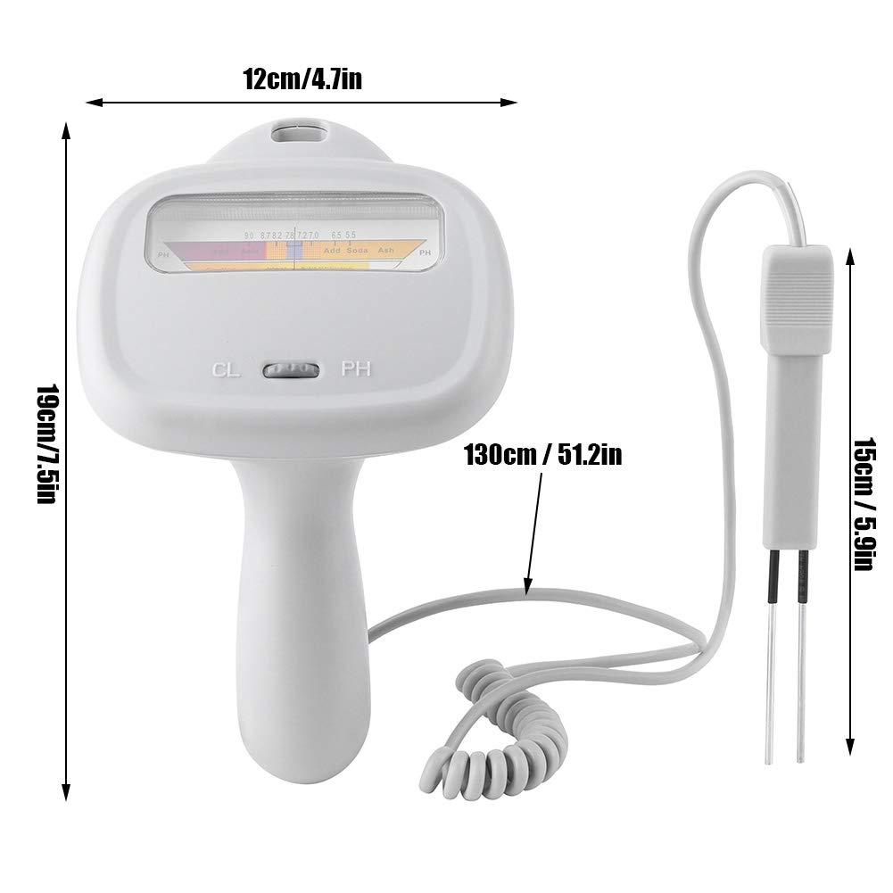 Probador de Calidad de Agua, Detector de hlorina de Piscina, Instrumento para Piscina, para Piscinas, spas, Monitor de análisis de Agua Potable