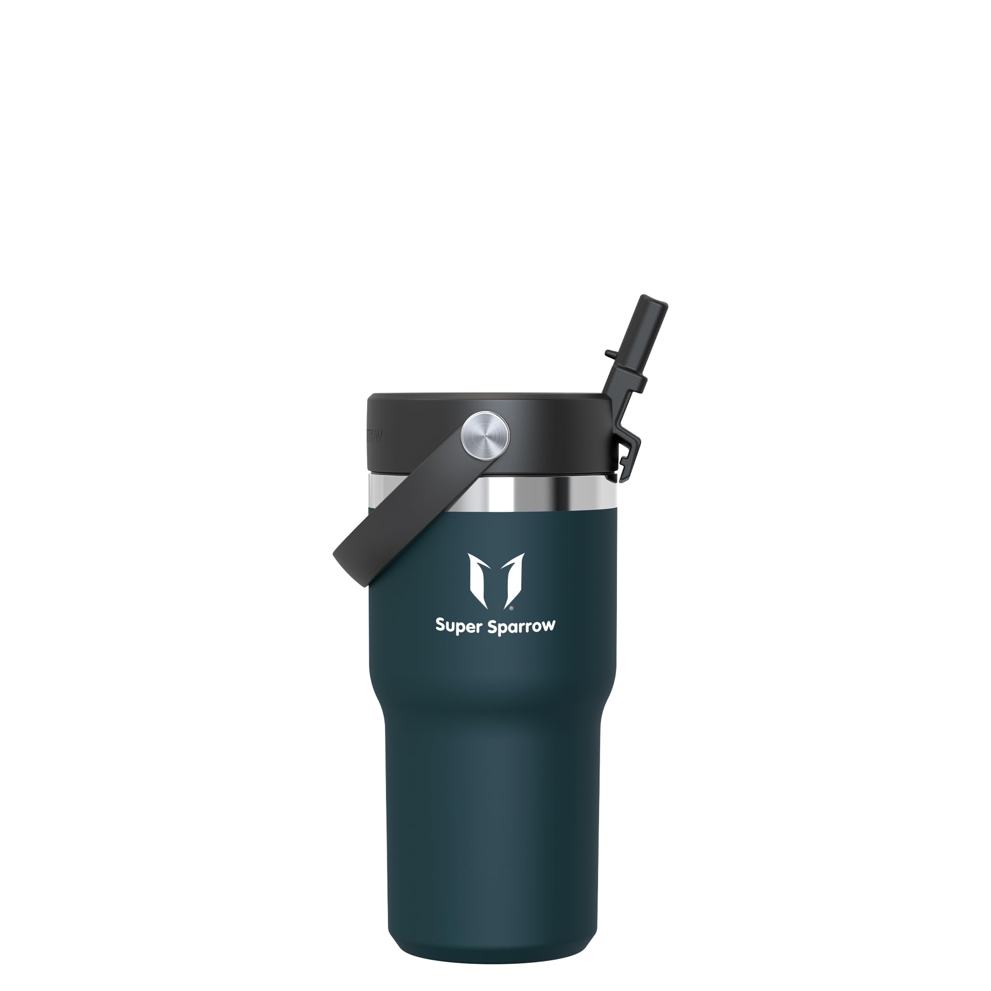 Sparrow Stainless Steel Drinking Bottle - Twistpath Thermos Flask with Flex Straw Lid - 900 ml - BPA-Free Thermal Mug  Leak-Proof Thermos Flask - Compatible with Standard Car Drink Holders