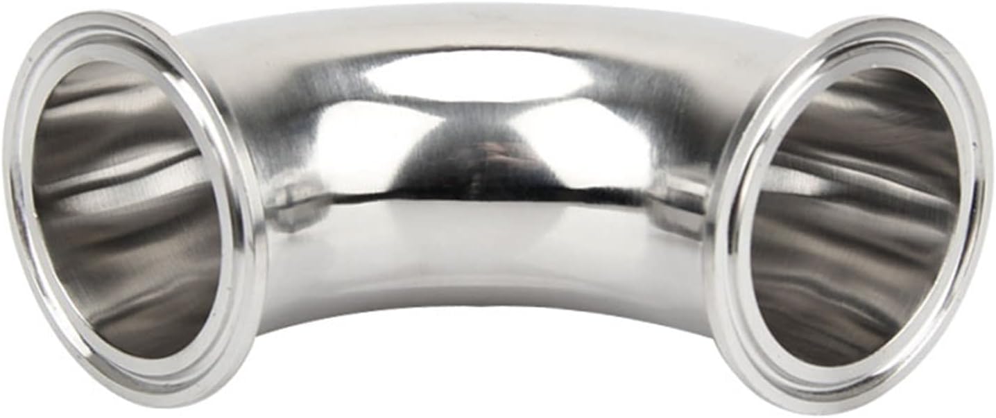 Stainless Steel Elbow 2'' 51mm Tri Clamp Clover 90 degree Elbow Stainless Steel SS304 Sanitary Pipe Fitting