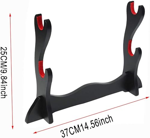Miniatura 2 de Sword Stand,Samurai Sword Katana Holder Stand Bracket Rack Display Black 2Tier