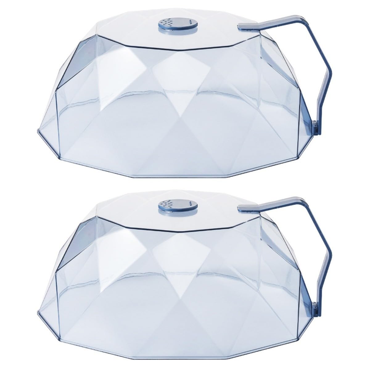 MAGICLULU 2pezzi Coperchio Per Microonde Antispruzzo Copertura Per Piatto Con Venti Di Vapore Resistente Alle Alte Temperature Per Conservare Alimenti e Avanzi Sicurezza
