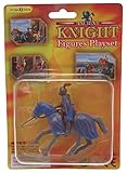 Plastik reitender Ritter auf Pferd mit Pikenier - Design 2