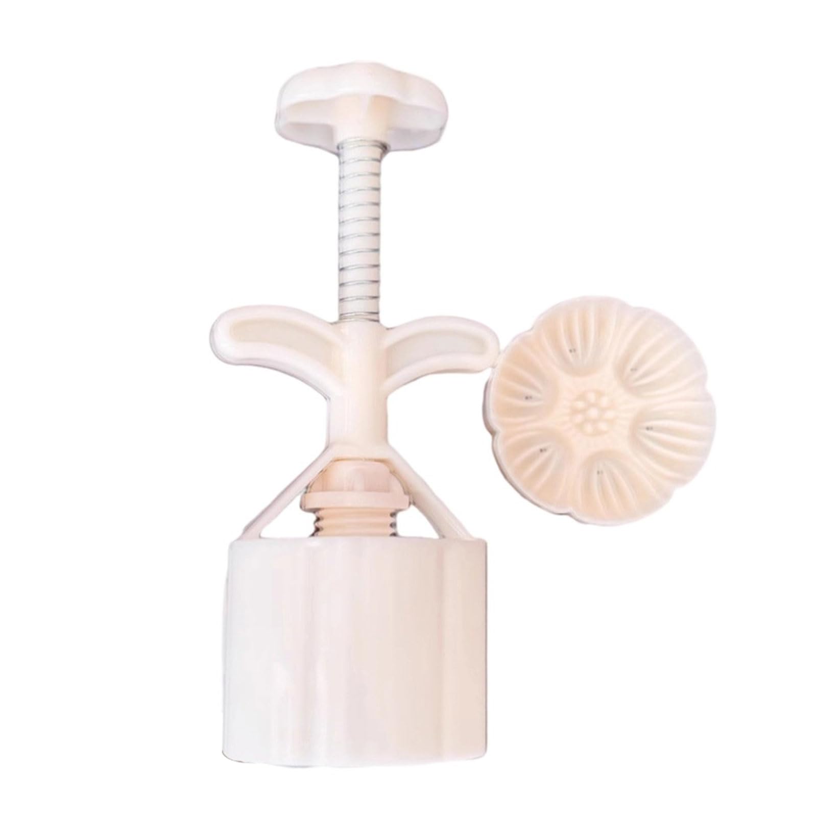 carotoe Lotuses and Lotuses Seedpods Cakes Molds Hand Press Designs for Autumn Festival Baking User Friendly ABS Kitchen Tool 50g 75g Festival ABS Baking Molds