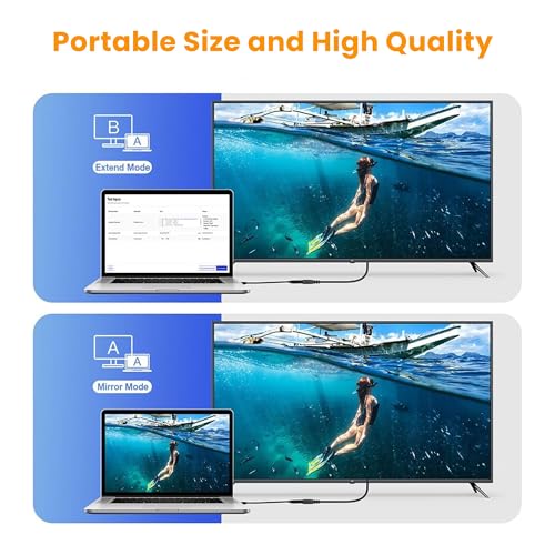 Image of Techie Mini DisplayPort to HDMI Converter | 4K 30Hz & 1080p 60Hz | Audio Video Adapter for MacBook, Surface & Mini DP Laptops | Plug-and-Play, Compact ABS Design - Black