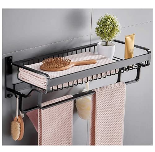 Porte-serviette murale double pour résoudre le manque de rangement de bain
