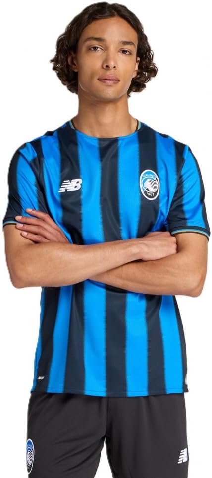 [ニューバランス] サッカー/フットサル ライセンスシャツ アタランタ 2025 ホームレプリカショートスリーブシャツ メンズ M