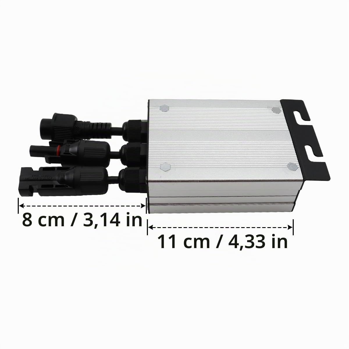 Onduleur solaire 155 W, micro-onduleur, entrée 10,8 V à 30 V CC vers adaptateur d'onde sinusoïdale 230 V CA