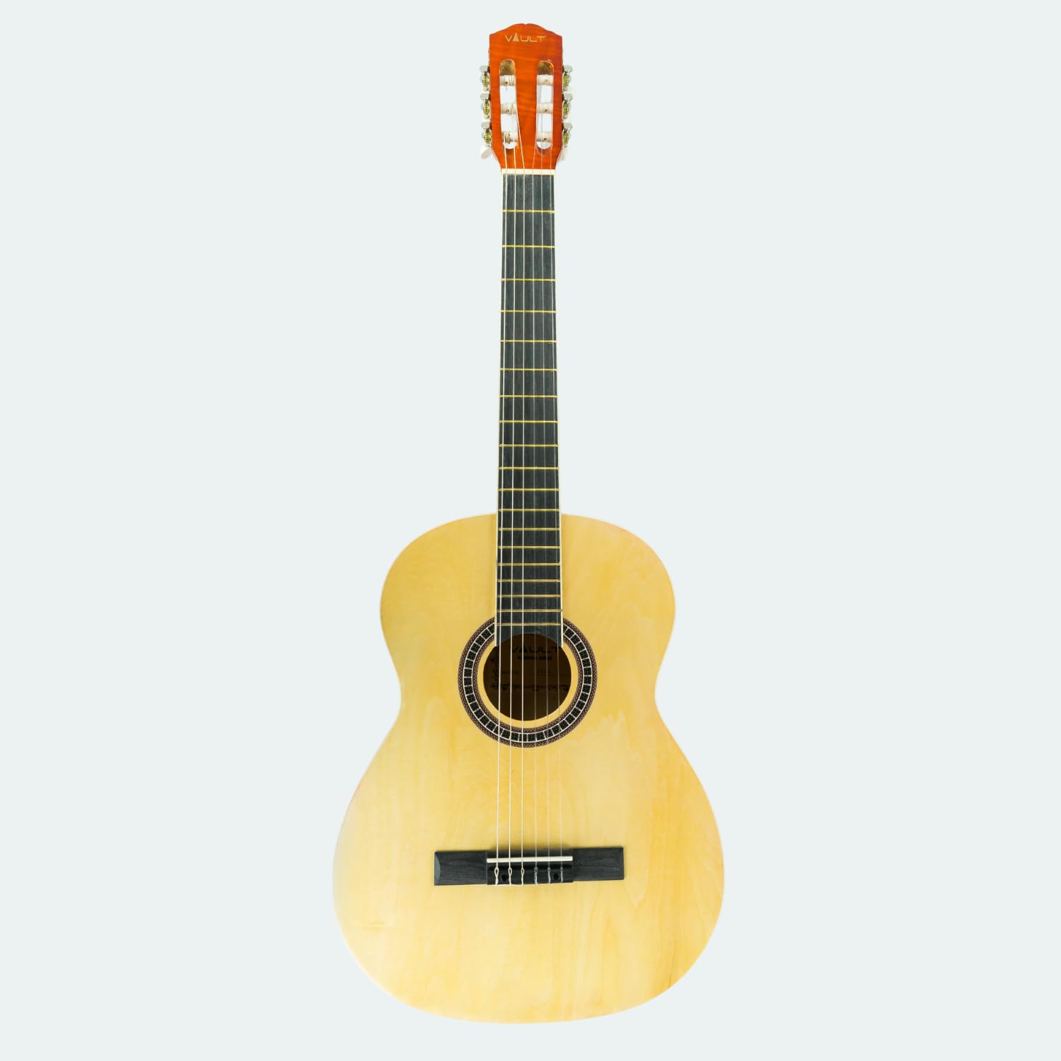 Vault CL-20 4/4 size Classical Guitar with Gig-Bag - Natural - Image 5 thumbnail
