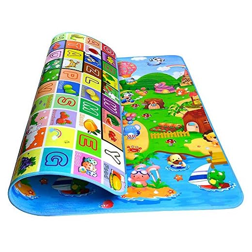 Alfombra de bebé 200x180x0.5cm, StillCool 2 lados juguetes Eductaional para niños, espuma suave