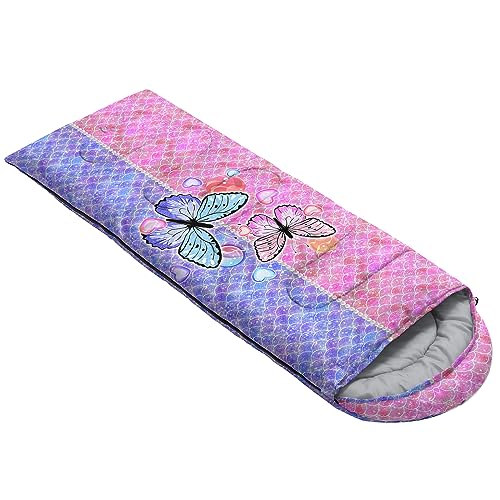 Image of QOOMO Camping Sleeping Bags,3 Season Warm & Cool Weather,Lightweight,Waterproof Sleeping Bags for Adults & Kids,Traveling,and Outdoors,Camping Gear Equipment
