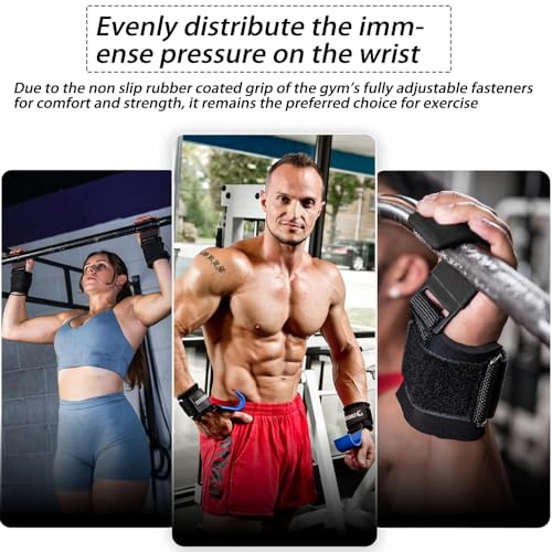 katmerio Metall Haken, Klimmzuggriffhaken, Gewichtheber Haken für Fitness, Bodybuilding, Gewichtheben für Männer und Frauen