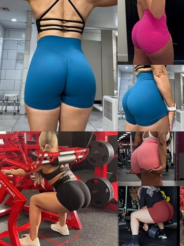 sunzel no front seam biker shorts for women with pockets yoga workout gym bike shorts with tummy control