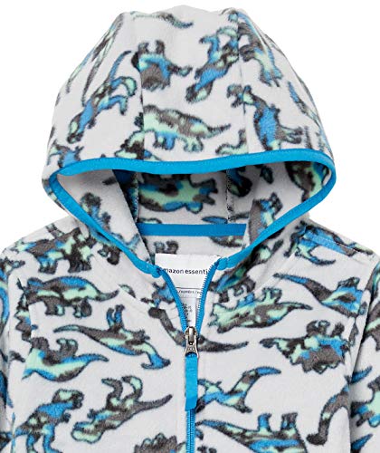 Image of Amazon Essentials Boys and Toddlers' Polar Fleece Full-Zip Hooded Long Sleeve Insulated Coat Jacket