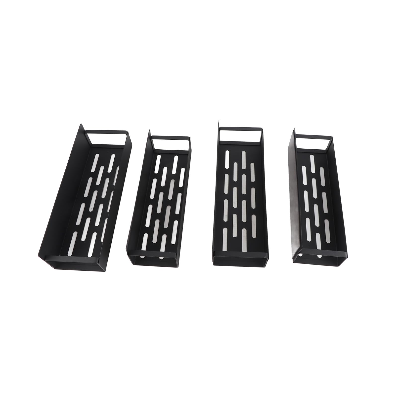 Gonetre Estante de Almacenamiento Lateral para Frigorífico, Estante de Especias de Hierro Magnético para Refrigerador de Cocina, con Fuerte Adsorción, No Necesita Taladro (Juego de 4 piezas.)