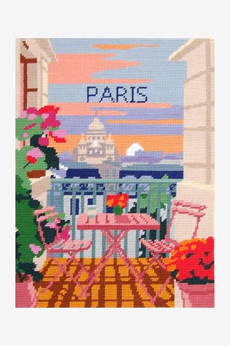 DMC - Tapisserie motif Paris, canevas intermédiaire