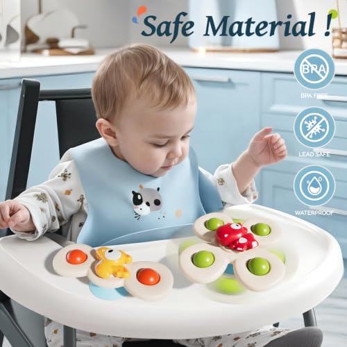 CalfQueen Dinosaur Suction Cup Spinner Baby Bath Toys for Kids Ages 1-3 - image 4