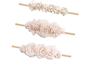 Stunning 3-Piece Newborn Headbands for Girls, Perfect for Precious Photography Moments