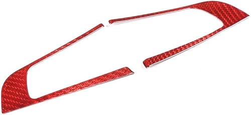 Miniatura 6 de CHEYA Fibra de carbono real para Alfa Romeo Giulia Stelvio 2017 2018 2019 Coche Volante Botón Marco Accesorios Trim (Negro)