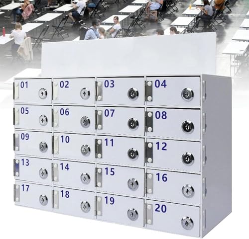 Acrylic Cell Phone Locker Box,Wall-Mounted Cell Phones Storage Cabinet,Phone Pocket Chart Storage Organizer,Cell Phone Storage Lock Box