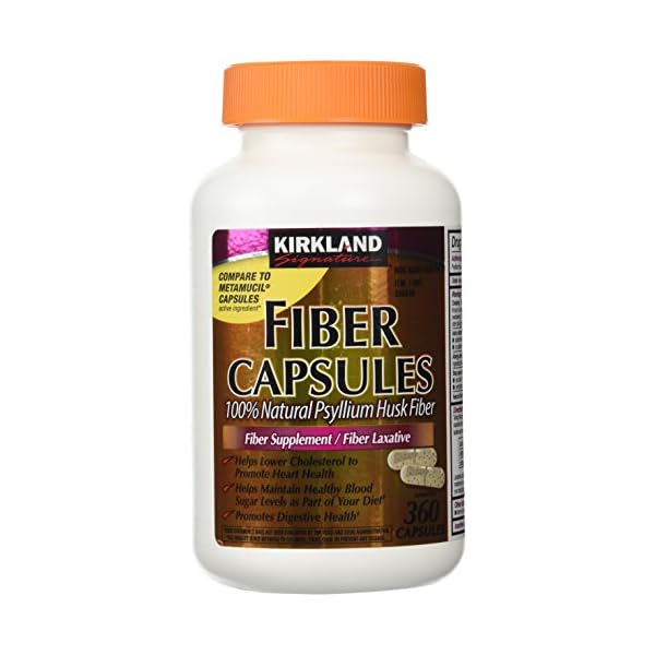 Fiber Capsules Kirkland Therapy for Regularity/Fiber Supplement, 360 capsules - Compare to the Active Ingredient in…