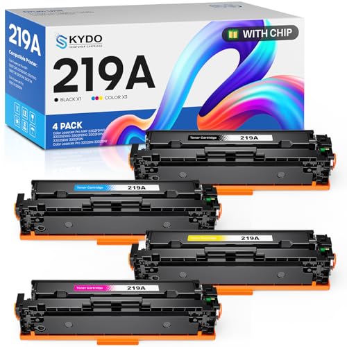 Toner HP 219A W2190A avec puce pour éviter les erreurs d'impression