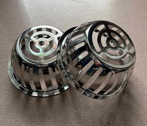 Image of Stainless Steel Roof Dome Drain Cover Strainer Atrium Grate 2pcs /pk (Dia:5 inch)