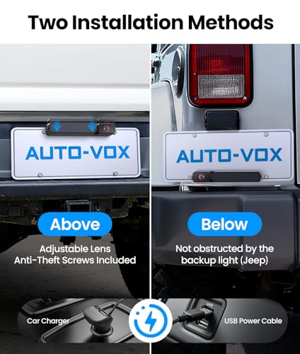 AUTO-VOX Solar Wireless Backup Camera w/ 7.2" HD Split-Screen Monitor, Dual Antenna & 1080P Color Night Vision - image 3