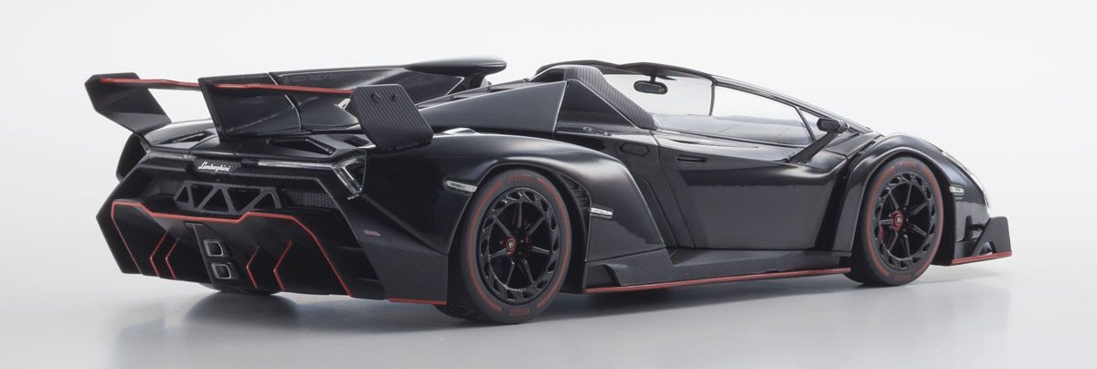 Kyosho 1:18 Lamborghini Veneno Roadster Black : Amazon.co.uk