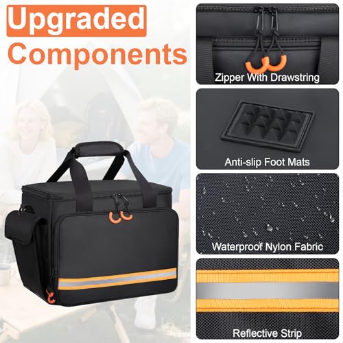 Portable Station Bag Compatible with Jackery Portable Power Station Explorer 500, With Plenty of Room for Accessories, Waterproof and Non-slip Bottom, and Abrasion-resistant Nylon Fabric