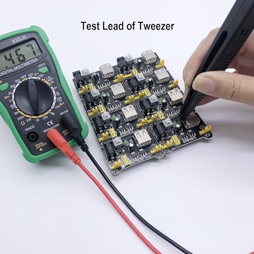 Image of Multimeter Leads Kit, Professional Electrical Multimeter Test Leads Set with Alligator Clips, Test Hooks, Test Probes Lead, Test Tweezer