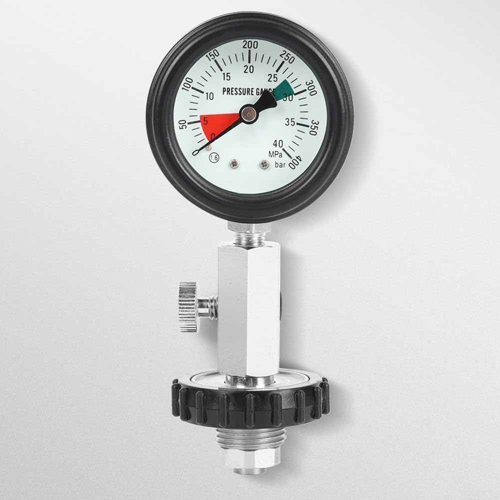Manometer für DIN-Tauchzylinder, klares Zifferblatt mit 0 300 Bar Bereich