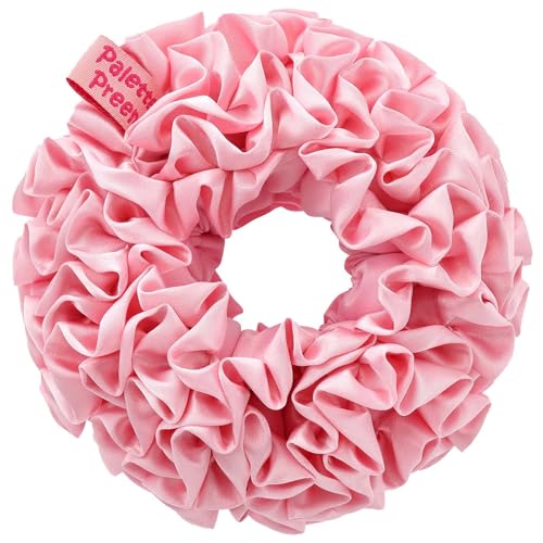 Scrunchies for women and girls, Satin hair ties big scrunchies, Suitable for multiple occasions,Women accessories,Birthday gifts for women, Palette Preen?pink,1pieces