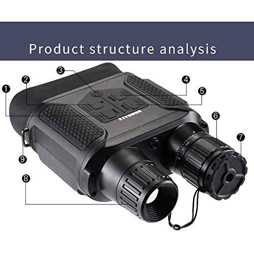Hesolo Nachtsicht-Infrarot-Fernglas-Teleskop, HD Professional Digital-Fernglas, für Outdoor-Vogelbeobachtung/Reisen… – Bild 4