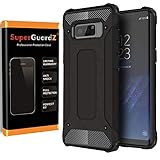 SuperGuardZ Case for Samsung Galaxy S5, Heavy Duty Slim Shockproof Protective Cover Armor [Black]