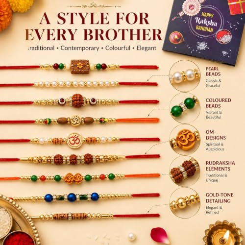 Image of Combo of 10 Dora Rakhi Set for Brother, Bhaiya, Bhabhi for Rakhi /Rakshabandhan with Roli Chawal & Greeting Card | Premium Rakhi Hamper RKHMPR52