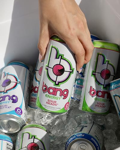 Image of Bang Energy Sour Heads, Sugar-Free Energy Drink, 16-Ounce
