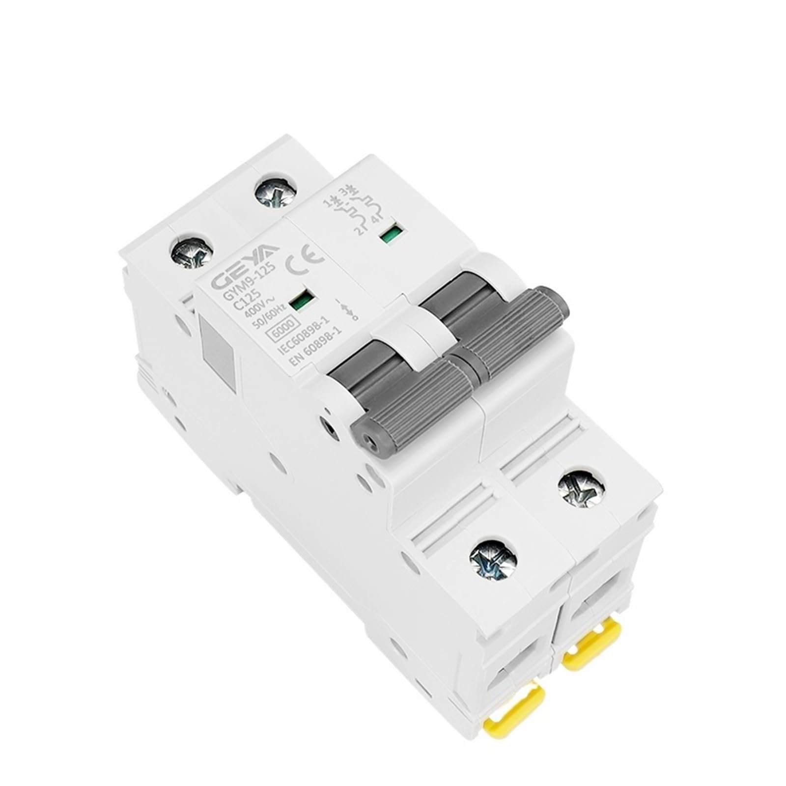 Disjoncteur GYM9-125 2P 100A C 400V pour tableau électrique modulaire