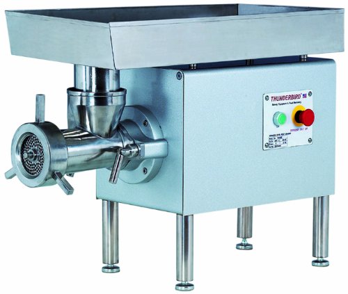 Thunderbird Stainless Steel No.32 3 HP Meat Grinder, 220-volt
