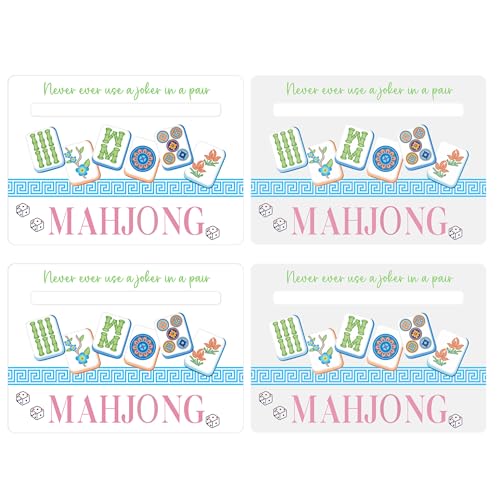Soulchen 4 Pcs Mahjong Shuffler Cards and Line Finder 2 in 1