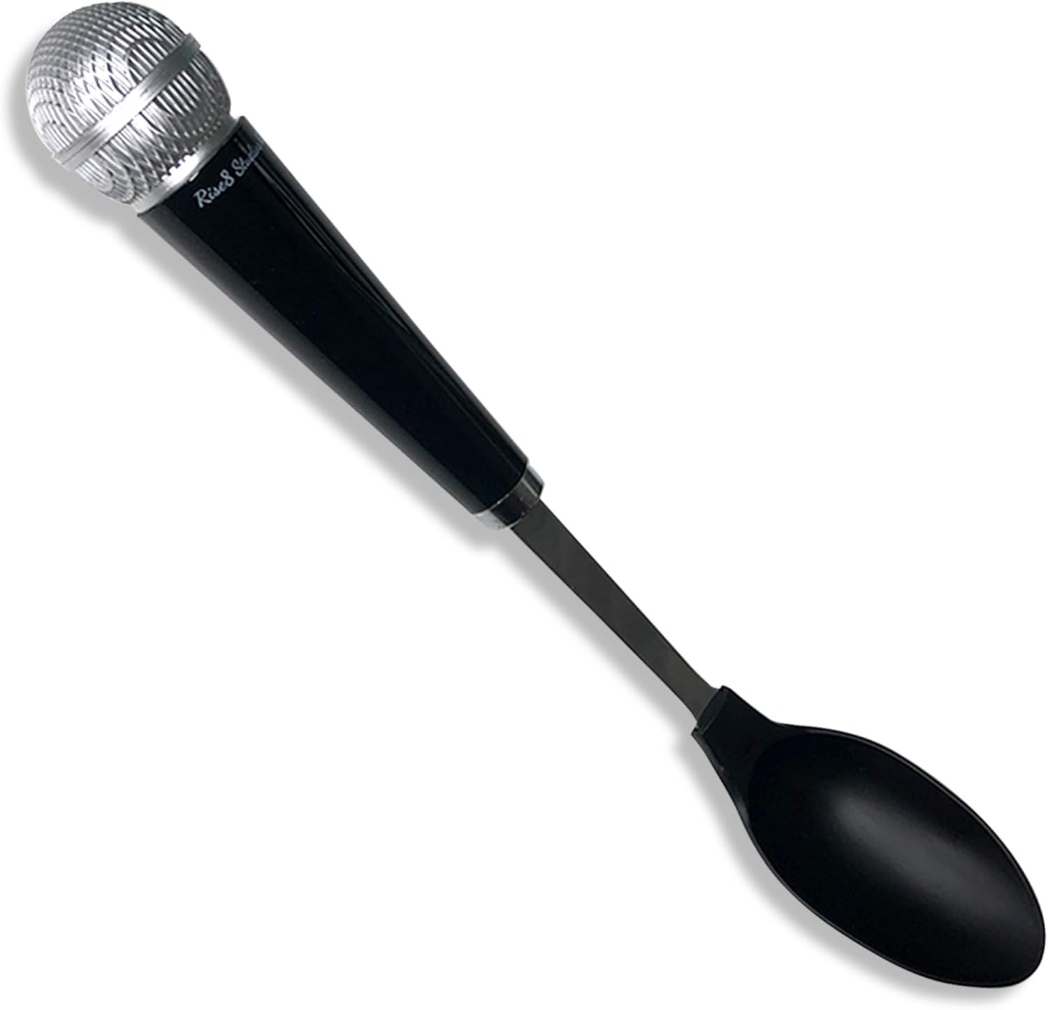 Microphone Spoon Kitchen Utensil – Fun Novelty Cooking Gadget & Unique Gift for Musicians, Singers, Karaoke Stars – Music Themed Housewares