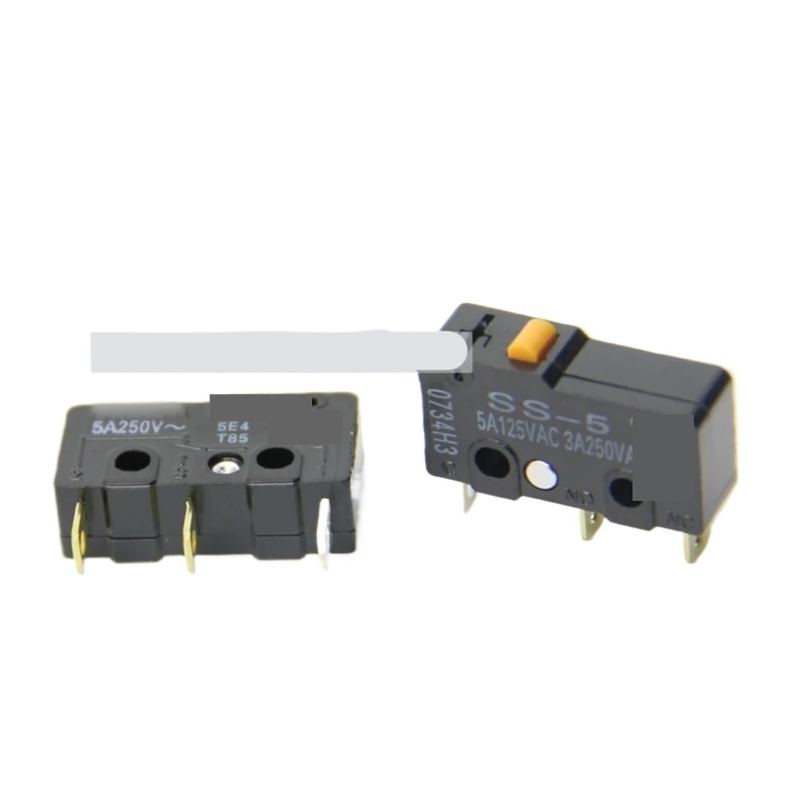 Lote de 200 microinterruptores SS-5, 5 A, 125 V CA, 3 pines