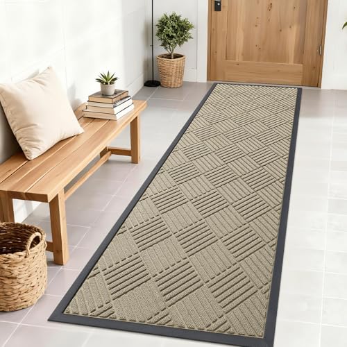 Image of OLANLY Front Door Mat Outside Entrance 71x23, Waterproof Heavy-Duty Doormat
