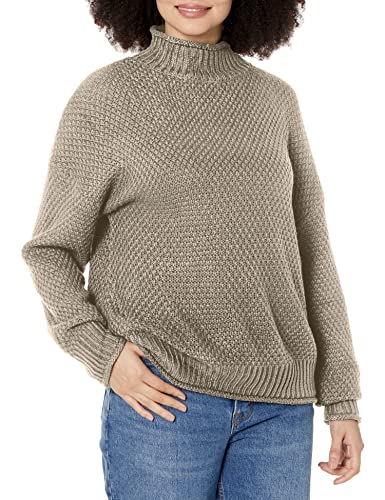 image for ZESICA Women's 2023 Turtleneck Batwing Sleeve Loose Oversized Chunky K