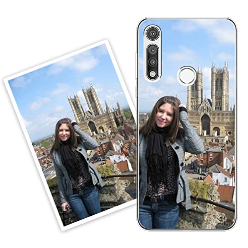 Sunrive Funda Personalizada Compatible con Motorola Moto G Fast, Silicona Flexible Transparente Carcasa Personalizable para tu móvil con Foto Imagen Frase o Texto