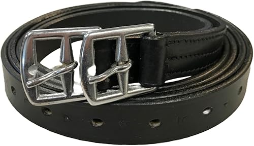 Miniatura 5 de Cueros de estribo de cuero suave con herrajes de acero inoxidable, estos cueros de 1 pulgada de ancho vienen con una garantía de un año. - Par