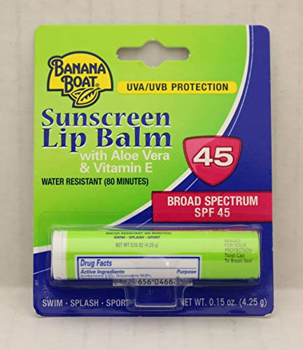 Banana Boat Aloe Vera Lip Balm SPF 45, 0.15 Ounce (12 Pieces) - image 2