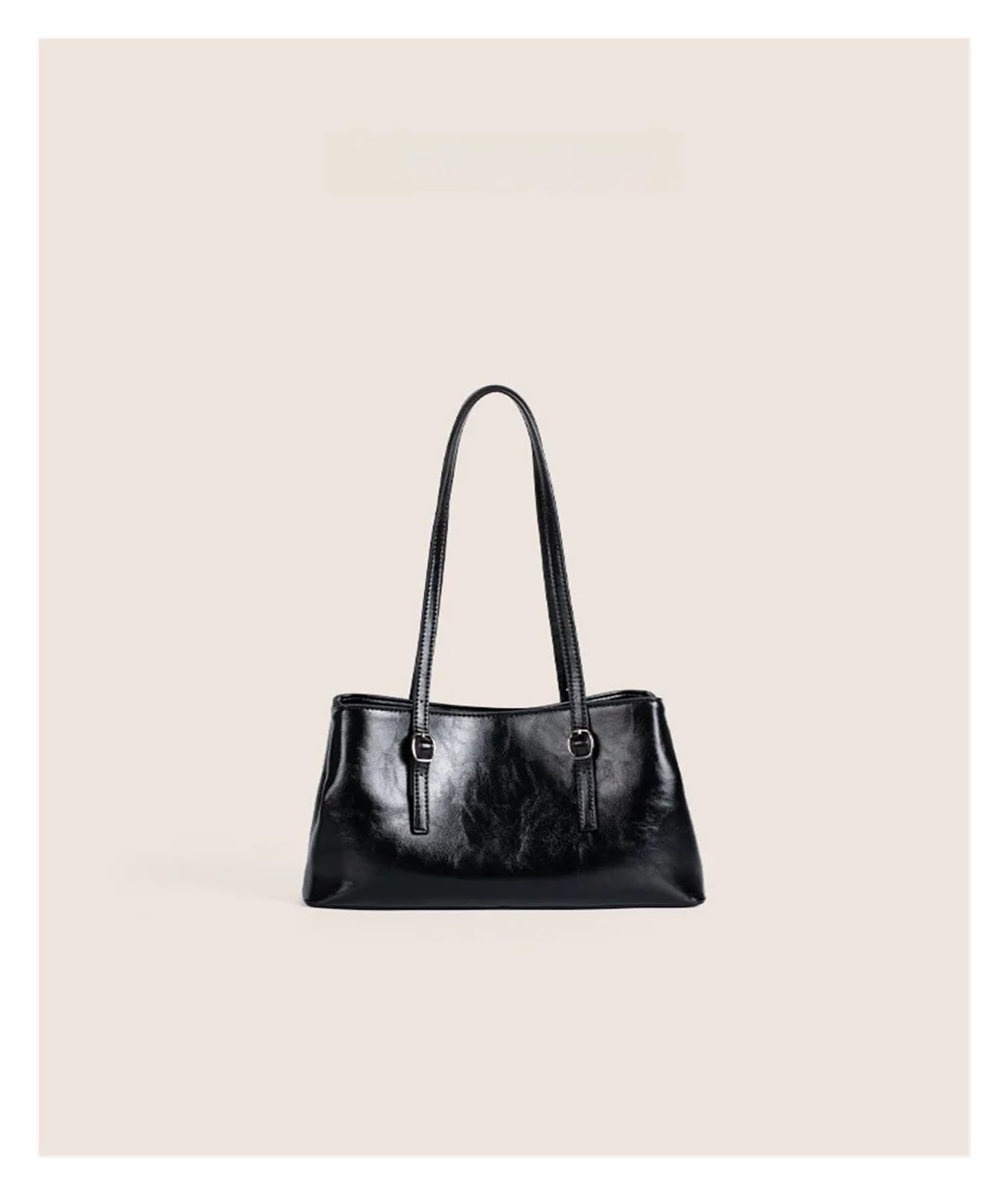Borsa Tote da Pendolare Borsa a tracolla in pelle cerata, grande, capiente, semplice, da donna, autunno inverno per Ufficio