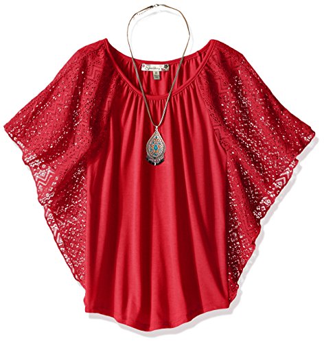 Speechless Girls' Batwing Raglan Sleeve Top